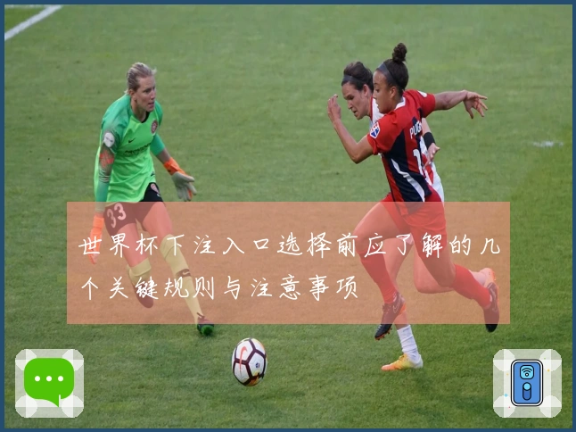 世界杯下注入口选择前应了解的几个关键规则与注意事项